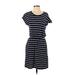 H&M Casual Dress: Blue Stripes Dresses - Women's Size Small