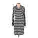 Jones New York Casual Dress - Sweater Dress: Gray Marled Dresses - Women's Size Small