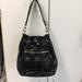 Coach Bags | - Preowned Coach Poppy Black Patent Leather Purse | Color: Black/Silver | Size: Os