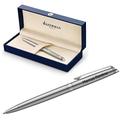 Waterman HÃ©misphÃšre Ballpoint Pen with Engraving | Gift for Men and Woman | Inspired by Parisian Fashion | Personalised | Engraved | Blue Ink (Stainless Steel C.C.)