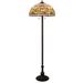 Meyda Lighting Tiffany Turning Leaf 60 Inch Floor Lamp - 242797