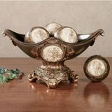 Rossella Cameo Bowl with Orbs Brown Set of Five, Set of Five, Brown