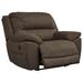 Signature Design by Ashley Next-Gen Gaucho 53" Wide Faux Manual Standard Recliner Faux /Water Resistant in Brown | 43 H x 53 W x 41 D in | Wayfair