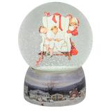 Northlight Seasonal 6.5" Norman Rockwell 'Santa Looking at Two Sleeping Children' Christmas Snow Globe Resin//Mercury | Wayfair NORTHLIGHT PM94060