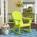 Polytrends Laguna Seashell Poly All Weather Patio Rocking Chair