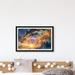 Highland Dunes Sunset Inside A Wave by Marmont Hill - Picture Frame Print Paper in Black | 30 H x 45 W x 1.5 D in | Wayfair