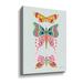 Gracie Oaks Colorful Butterflies III - Wrapped Canvas Graphic Art Canvas in Green/Indigo/Pink | 12 H x 8 W x 1.5 D in | Wayfair