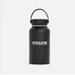 Coach Dining | Limited Edition Coach Leatherware Water Bottle Handle Drink Steel Logo Black Nwt | Color: Black/White | Size: Os