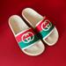 Gucci Shoes | Gucci Interlocking G Slide Sandals | Color: Green/Red | Size: 40