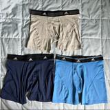 Adidas Underwear & Socks | Adidas Climalite Boxer Briefs 3-Pack | Color: Blue/Gray | Size: S