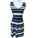 J. Crew Dresses | J. Crew White Navy Blue Striped Sleeveless Dress Xs. | Color: Blue/White | Size: Xs