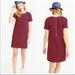 J. Crew Dresses | J Crew Shift Navy/Red Striped Dress | Color: Blue/Red | Size: L