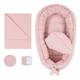 Baby nest pod 90x50 - Cotton Baby bedding sets cotton baby sleep nest washable baby pod breathable Set 5 pieces, cocoon 90x50 cm Dirty Pink