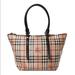 Burberry Bags | Burberry Haymarket Small Salisbury Tote Chocolate | Color: Black/Tan | Size: Os