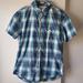 American Eagle Outfitters Shirts | American Eagle Outfitters: Men’s ‘Vintage Fit’ Plaid Short Sleeve Button-Down | Color: Blue/Red | Size: M