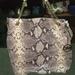 Michael Kors Bags | Large Michael Kors Python Embossed Bag | Color: Gray | Size: Os