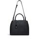 RADLEY London Landsdowne Lane Medium Zip Around Grab Handbag for Women, Made from Black Textured Grained Leather, Grab Bag with Twin Handles, Adjustable Crossbody Strap, & Central Zipped Compartments