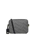 Radley London Signature Logo Mini Zip Around Crossbody Handbag for Women, Made from Black Saffiano PVC with Leather Trims, Crossbody Bag with Adjustable Strap, Back Slip Pocket & Internal Slip Pockets