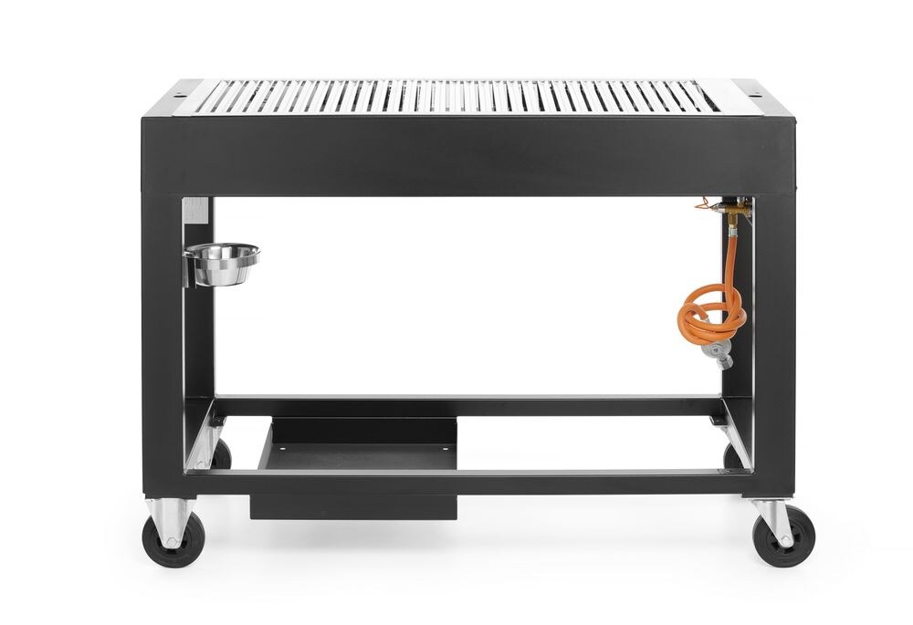 HENDI Gasgrill Tampa, Schwarz, 10kW, 1260x580x(H)900mm