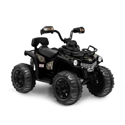 Costway 12V Kids Ride On ATV 4 Wheeler with MP3 and Headlights-Black