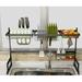 Umber Rea Stainless Steel Dish Rack Stainless Steel in Gray | 20.47 H x 33.66 W x 12.59 D in | Wayfair 01DQY7454KMCPHJJI0L