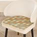 Umber Rea Ice Silk Seat Cushion in Brown/Gray/Orange | 0.6 H x 15.7 W x 15.7 D in | Wayfair 01LLQ2379G715GM2CR