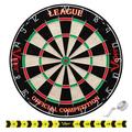 Viper Shot King Sisal Dartboard, Defender Dart Surround, Jar Of 20 Darts & Viper Edge Throwline in Gray | Wayfair 41-9001