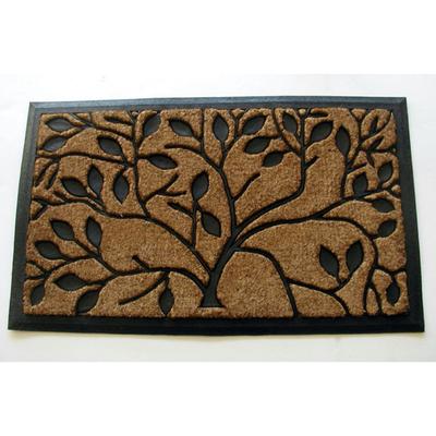 Tree Of Life Coir Mat With Rubber Backing Floor Coverings by Nature Mats by Geo in Multi