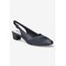 Wide Width Women's Bates Pump by Easy Street in Navy (Size 7 W)