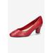 Extra Wide Width Women's Ballari Pump by Easy Street in Red (Size 11 WW)