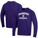 Men's Under Armour Purple Northwestern Wildcats Baseball All Day Arch Fleece Pullover Sweatshirt