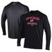 Men's Under Armour Black Utah Utes Softball Performance Long Sleeve T-Shirt