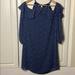 Michael Kors Dresses | Michael Kors Long Sleeve Cold Shoulder Dress M | Color: Blue | Size: M