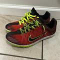 Nike Shoes | Nike Red Zoom Waffle Racer 9 Track Running Sneakers Size 9 Us | Color: Red | Size: 9