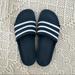 Adidas Shoes | Adidas Slides Mens Navy 11 | Color: Blue/White | Size: 11