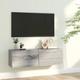 vidaXL TV Wall Cabinet Grey Sonoma 100x30x30 cm Engineered Wood