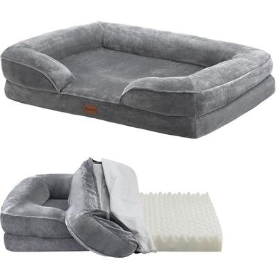 Hundebett Sheena l - 98 x 70 x 17 cm - orthopädisch, waschbar & rutschfest – Hundesofa flauschig Image