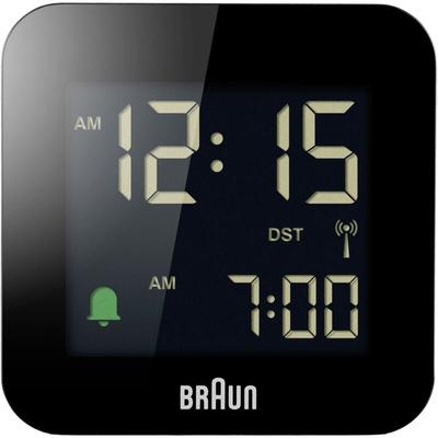 Braun - BC08B-DCF Funk Wecker Schwarz negatives Display