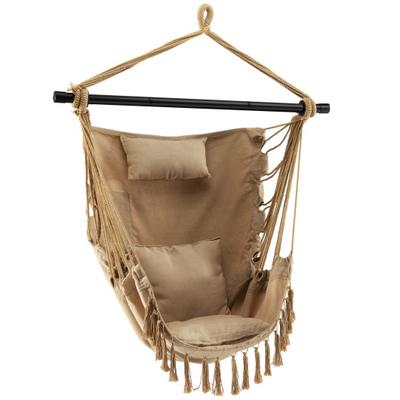 Costway Hanging Rope Swing Chair with Soft Pillow ...