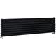 Hudson Reed - Vitality – Radiateur Design Horizontal – Noir – 47.2 x 178cm Double Rang