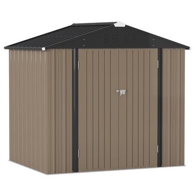 Lacoo Outdoor Storage Metal Shed Outdoor House for Backyard & Garden