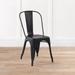 Homy Casa Industrial Stackable Metal Dining Chair for Indoor Outdoor