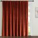 Lush Decor Prima Velvet Solid Light Filtering Back Tab Rod Pocket Window Curtain Panels Set