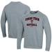 Men's Under Armour Gray Texas Tech Red Raiders Softball All Day Arch Fleece Pullover Sweatshirt