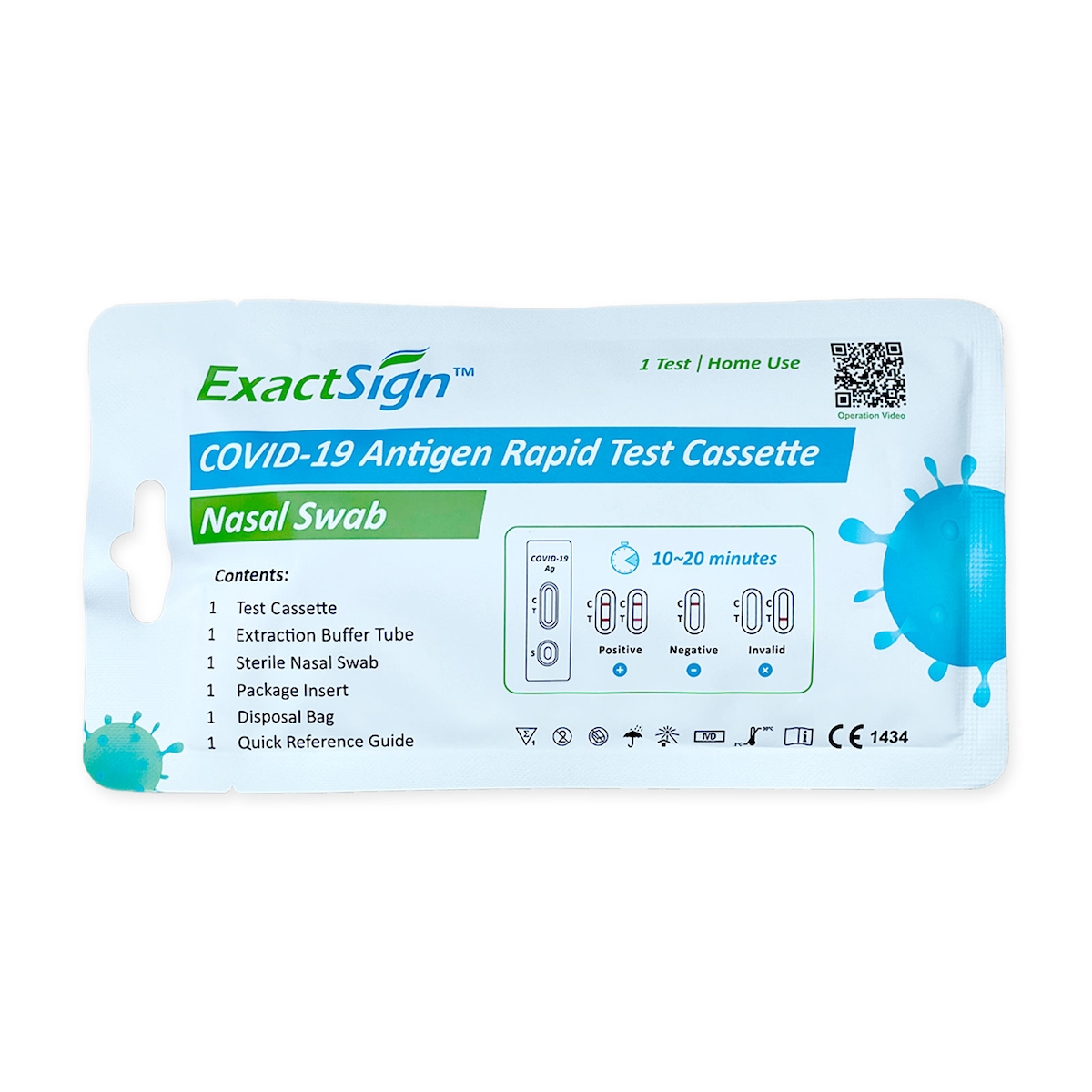 50x ExactSign COVID-19 Schnelltest für Laien nasal CE1434 Image