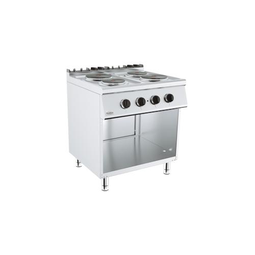 Chefgastro Base 700 Elektroherd 4 Platten BxTxH 800x700x900mm