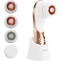Electric Face Brush Scrubber Rechargeable Facial Exfoliator IPX-7 Waterproof Spin Cleanser Rotating Spa Machine for Exfoliating, Massaging and Deep Cleansing with 4 Brush Heads