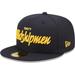 Men's New Era Navy Midshipmen Script Original 59FIFTY Fitted Hat