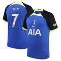 Men's Nike Son Heung-min Blue Tottenham Hotspur 2022/23 Away Breathe Stadium Replica Player Jersey