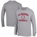 Men's Champion Gray Alabama Crimson Tide Baseball Icon Long Sleeve T-Shirt